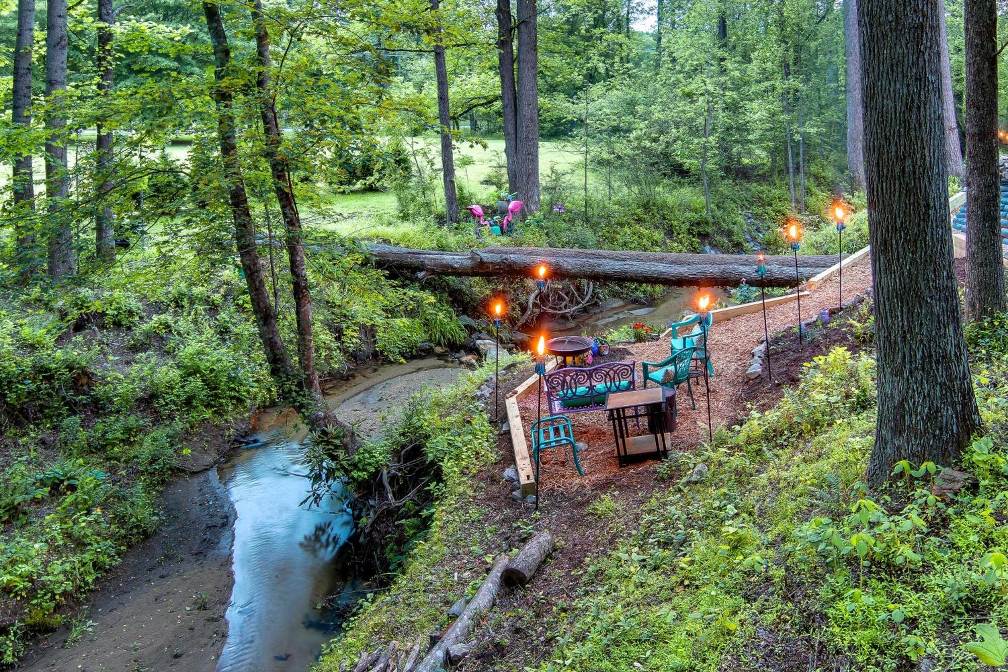 Creekside Hendersonville Haven Hot Tub And Fire Pit Exterior foto