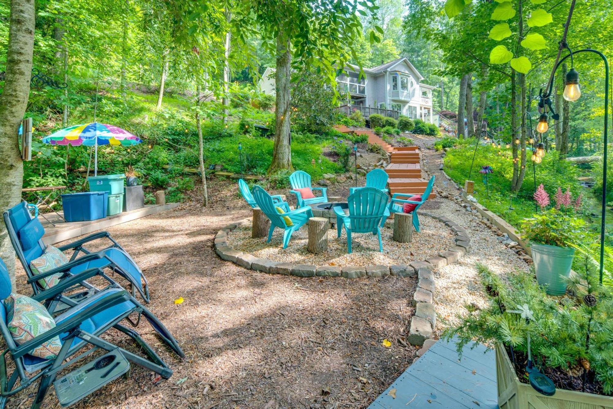 Creekside Hendersonville Haven Hot Tub And Fire Pit Exterior foto