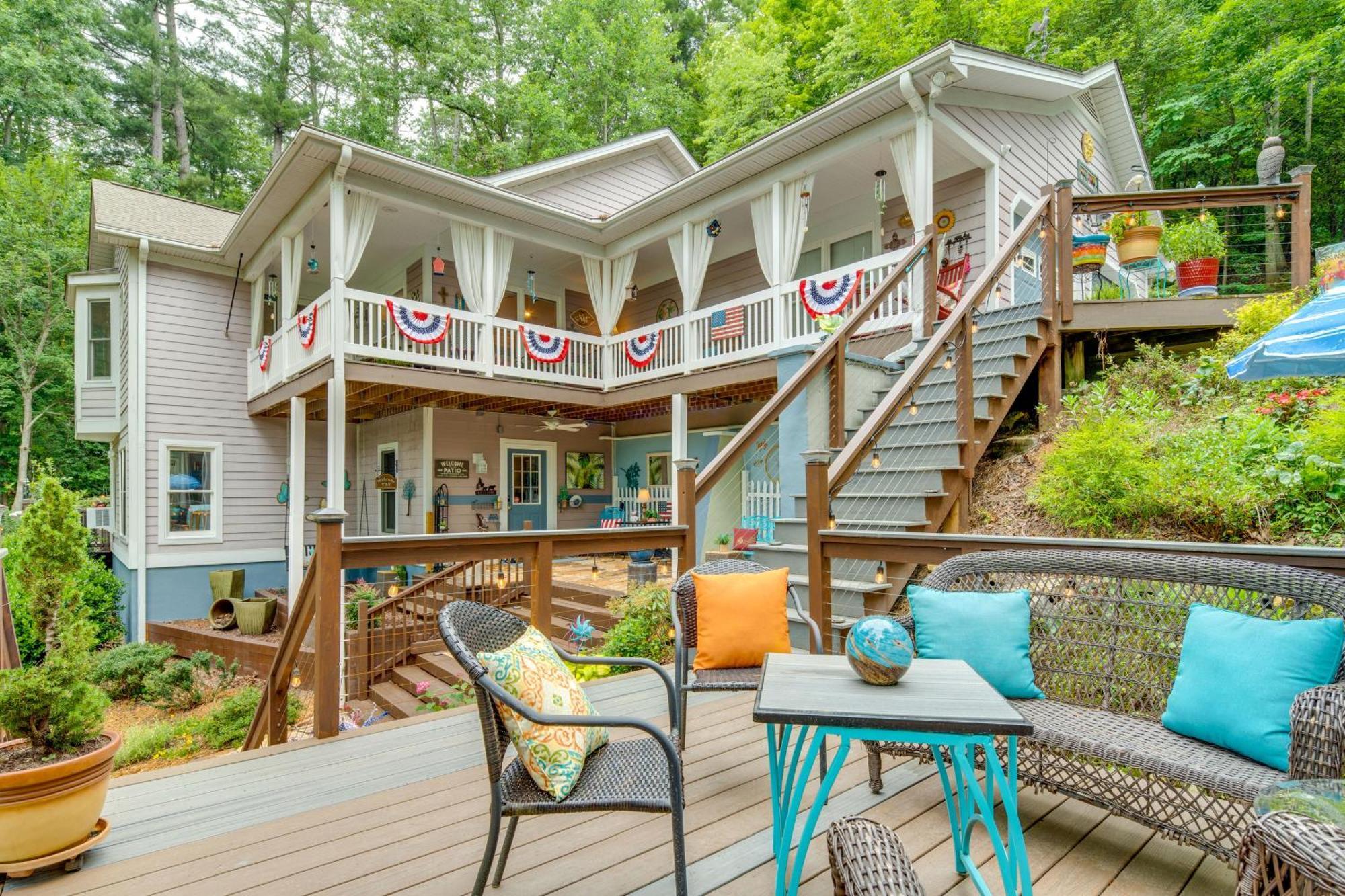 Creekside Hendersonville Haven Hot Tub And Fire Pit Exterior foto